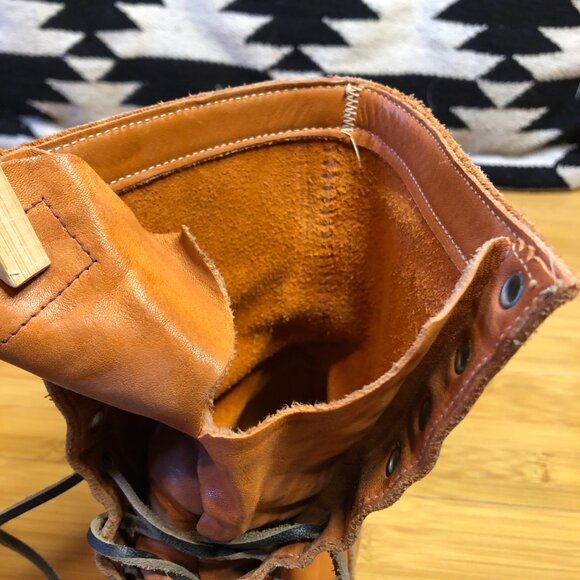 Vintage Workboots Lineman Mens 8 Womens 9 9.5 Leather Laces Work USA - Picture 11 of 11